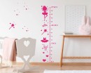 Ballerina Height Chart Wall Decal